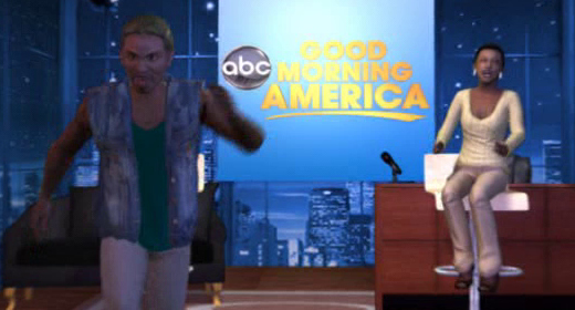NMAs depiction of Chris Brown on Good Morning America.
